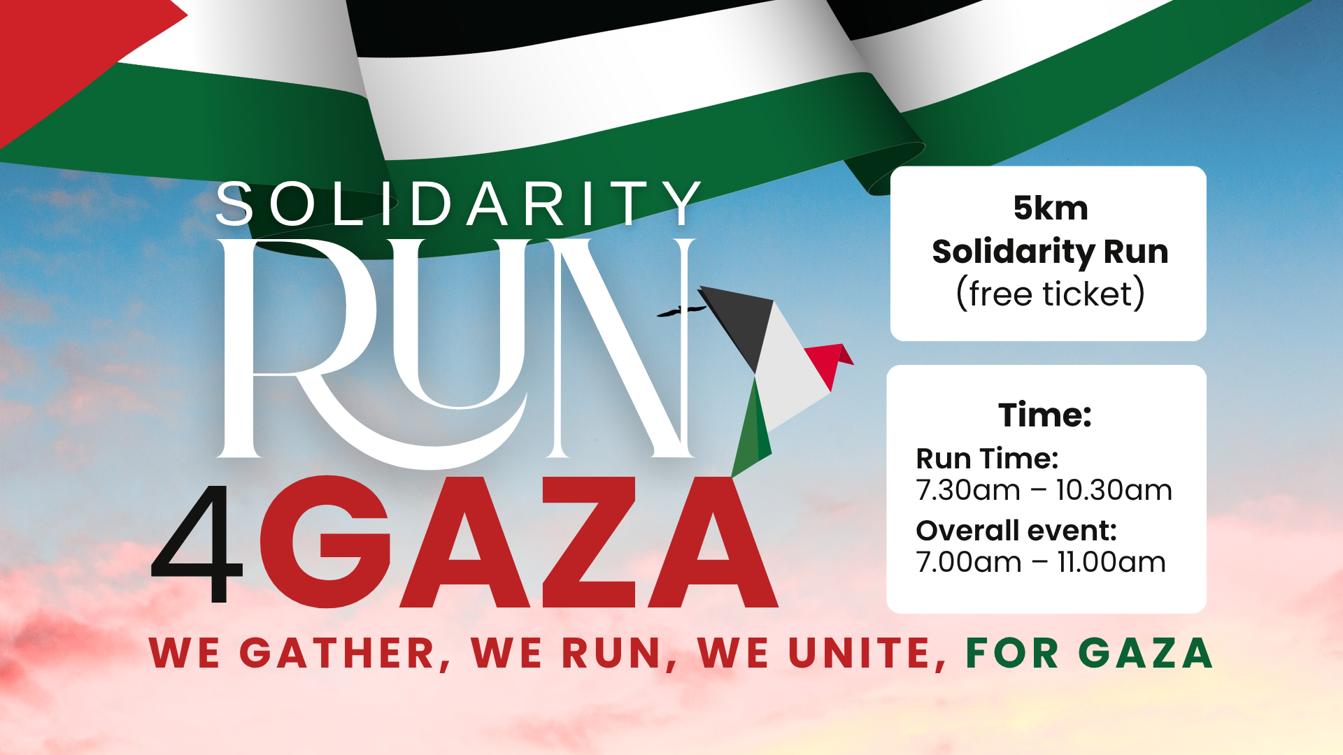 Solidarity Run 4 Gaza Header